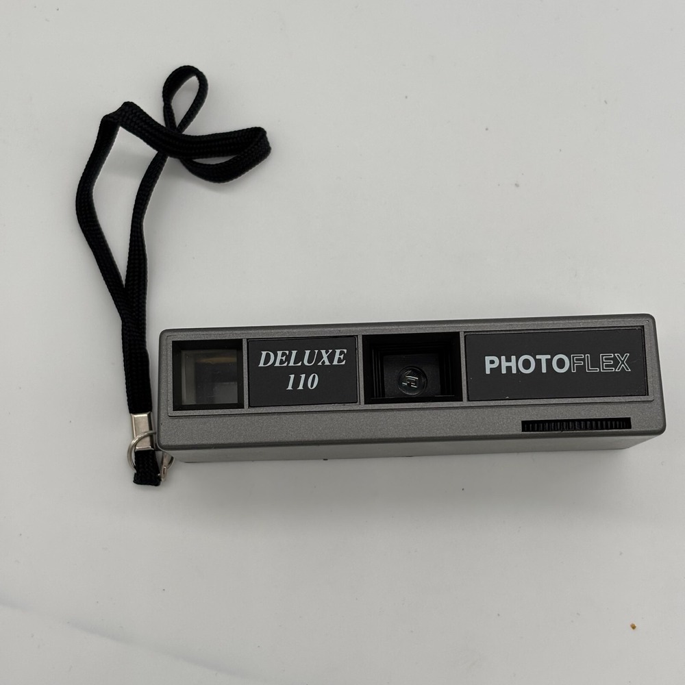 Vintage Photoflex Deluxe 110 Pocket Camera With Original Box & Instructions Gray